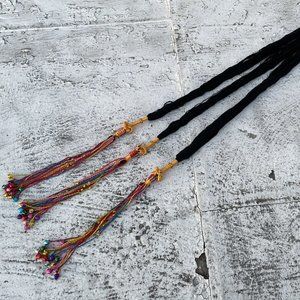 Women Paranda Hair Braided Multi Color Hair Accessory Prandi Bells Paranda